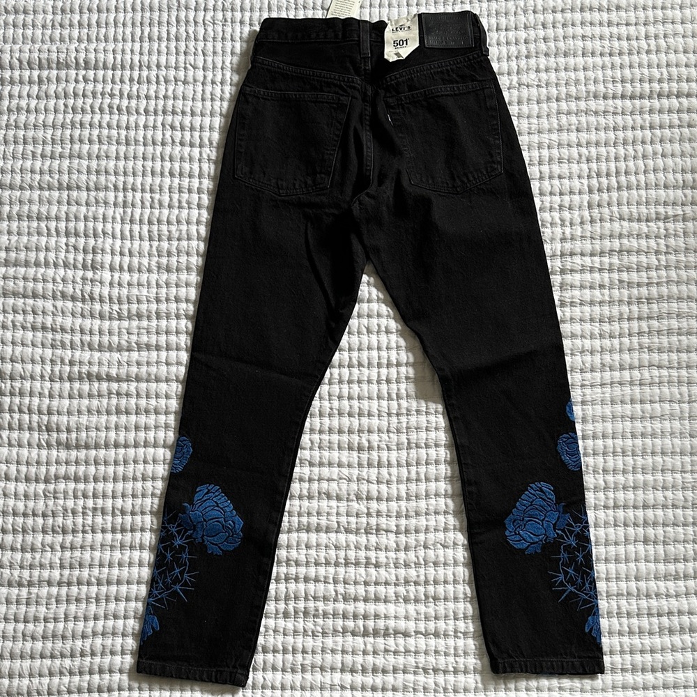 Levi's Made & Crafted 501 Skinny Embroidered Jeans - Picture 3 of 5